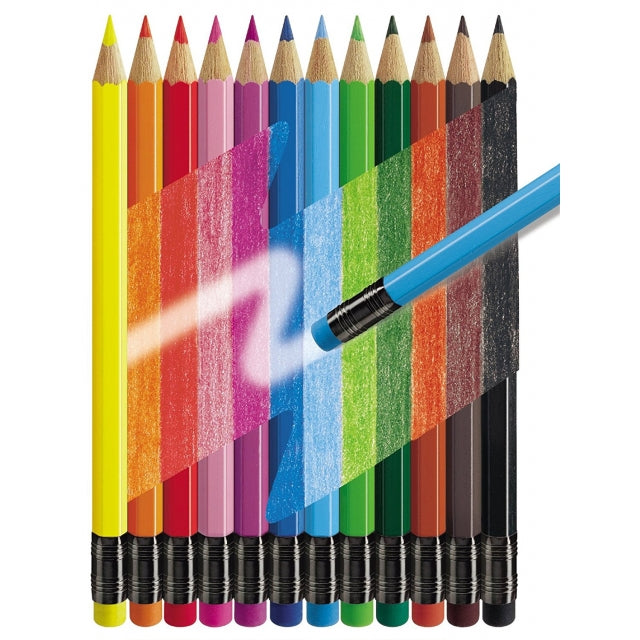 Faber Castell Farbstifte radierbar 12er - Bild 2