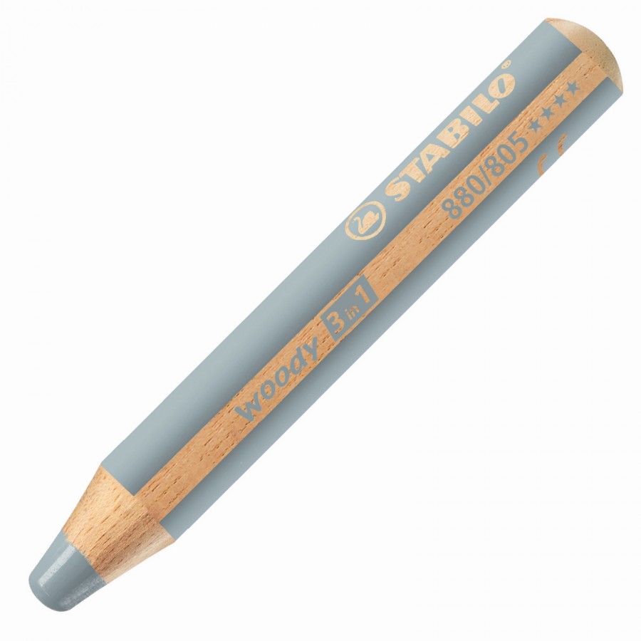 Stabilo Woody 3in1 Malstift silber - Bild 1