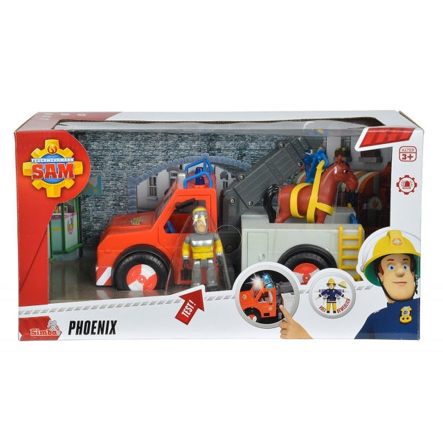 Feuerwehrmann Sam Phoenix mit Figur und Pferd - Bild 4