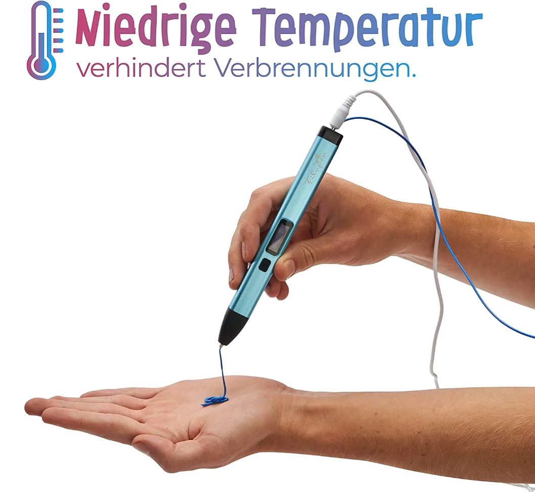 Filapen® Premium 3D Stift mit 10 Filamenten und Etui - Bild 7
