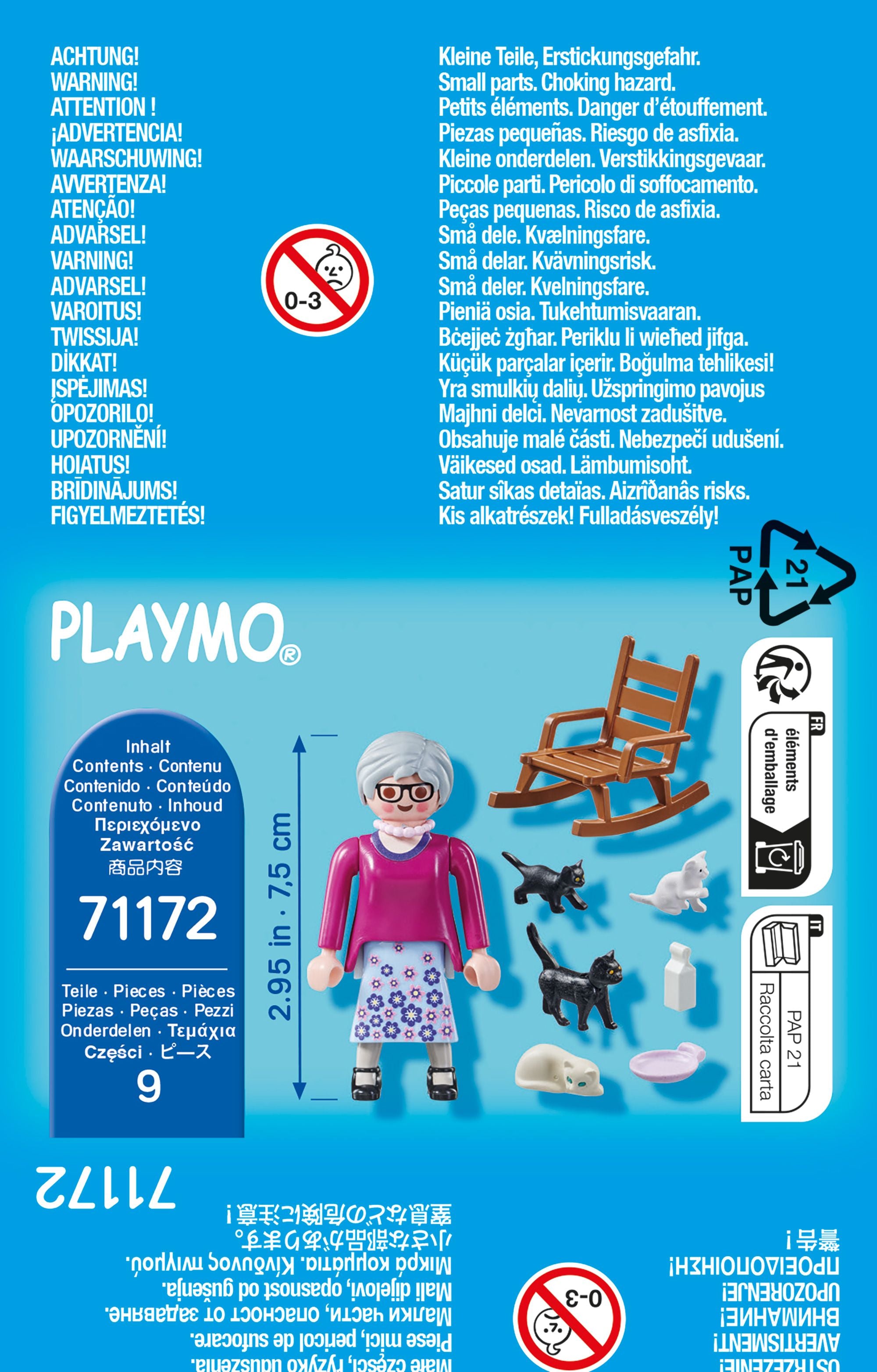 PLAYMOBIL Oma mit Katzen 71172 - Bild 4