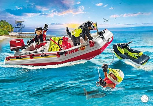 PLAYMOBIL Feuerwehrboot mit Aqua Scooter 71464 - Bild 2