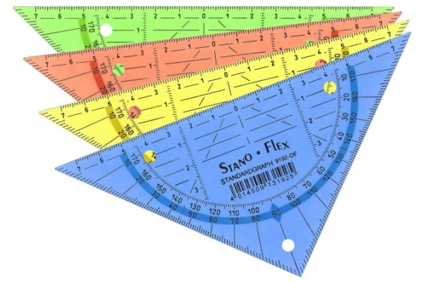 Geodreieck flexibel Twist & Swing color 16cm - Bild 1