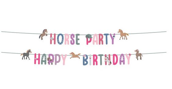 Happy Horse Buchstabengirlande 1,5 Meter - Bild 1