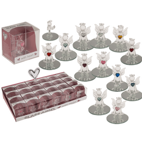 Weihnachts - Glasengel mit Herz 5cm