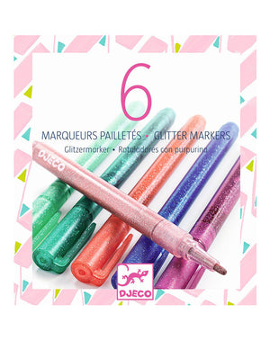 6 Marker Glitzer Sweet