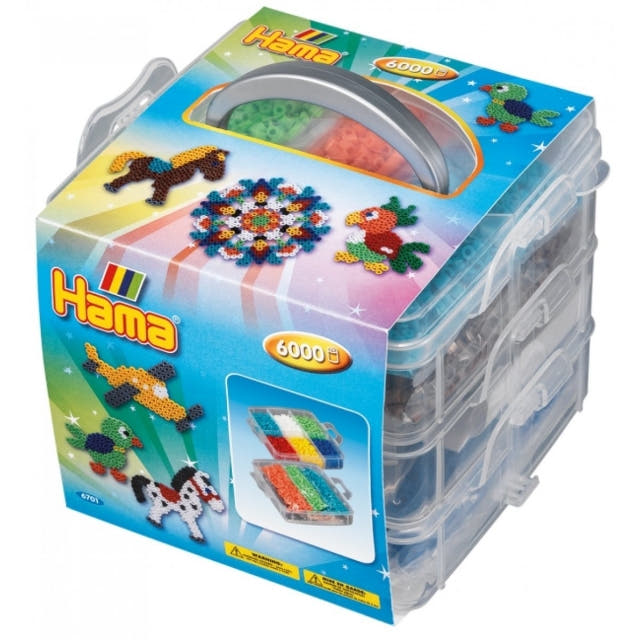 HAMA Box klein mit 6.000 Perlen und 3 Stiftplatten - Bild 1