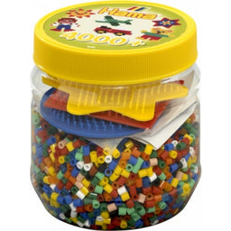 HAMA Dose gelb + farbige Platten 4000
