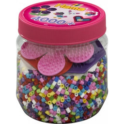 HAMA Dose pink + farbige Platten 4000