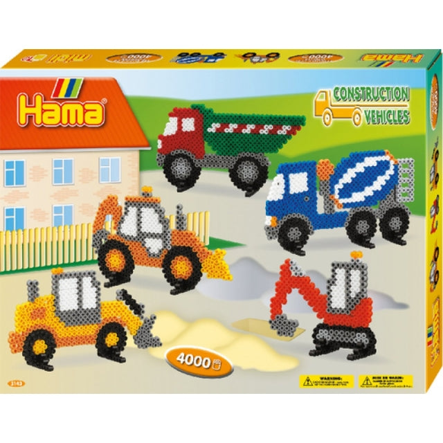 HAMA Geschenkpackung Baufahrzeuge 4000 Perlen - Bild 1