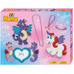 HAMA Geschenkpackung Drachenfreunde mit 4.000 Perlen