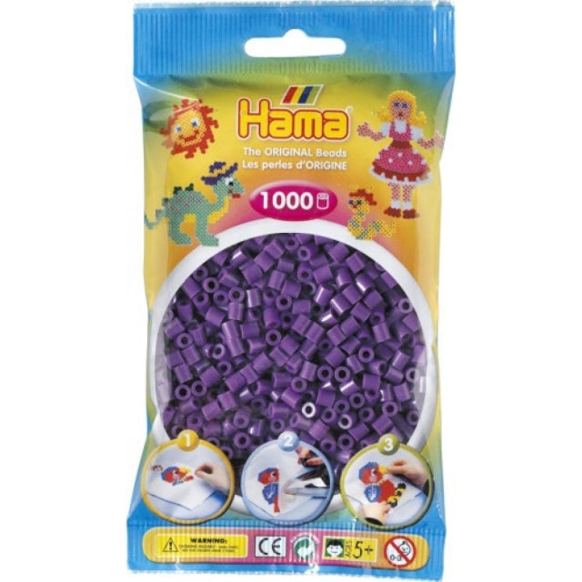 HAMA Perlen lila 1000 Stück - Bild 1
