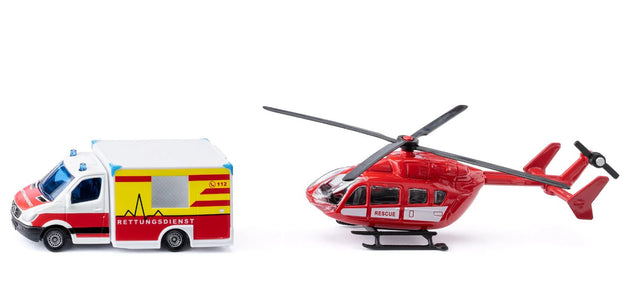 Siku Mercedes-Benz Rettungswagen & Helikopter 01.748