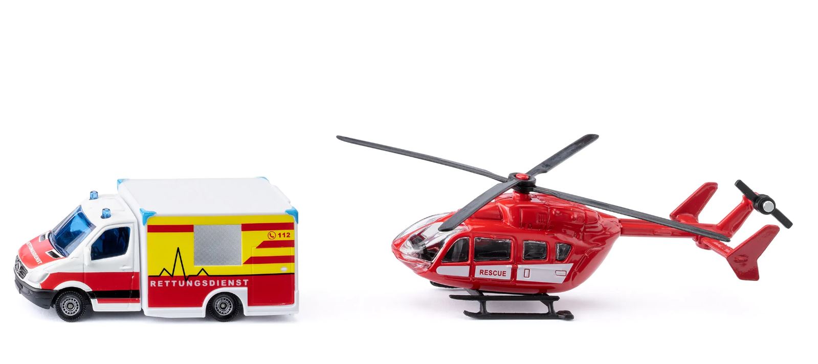 Siku Mercedes-Benz Rettungswagen & Helikopter 01.748 - Bild 1