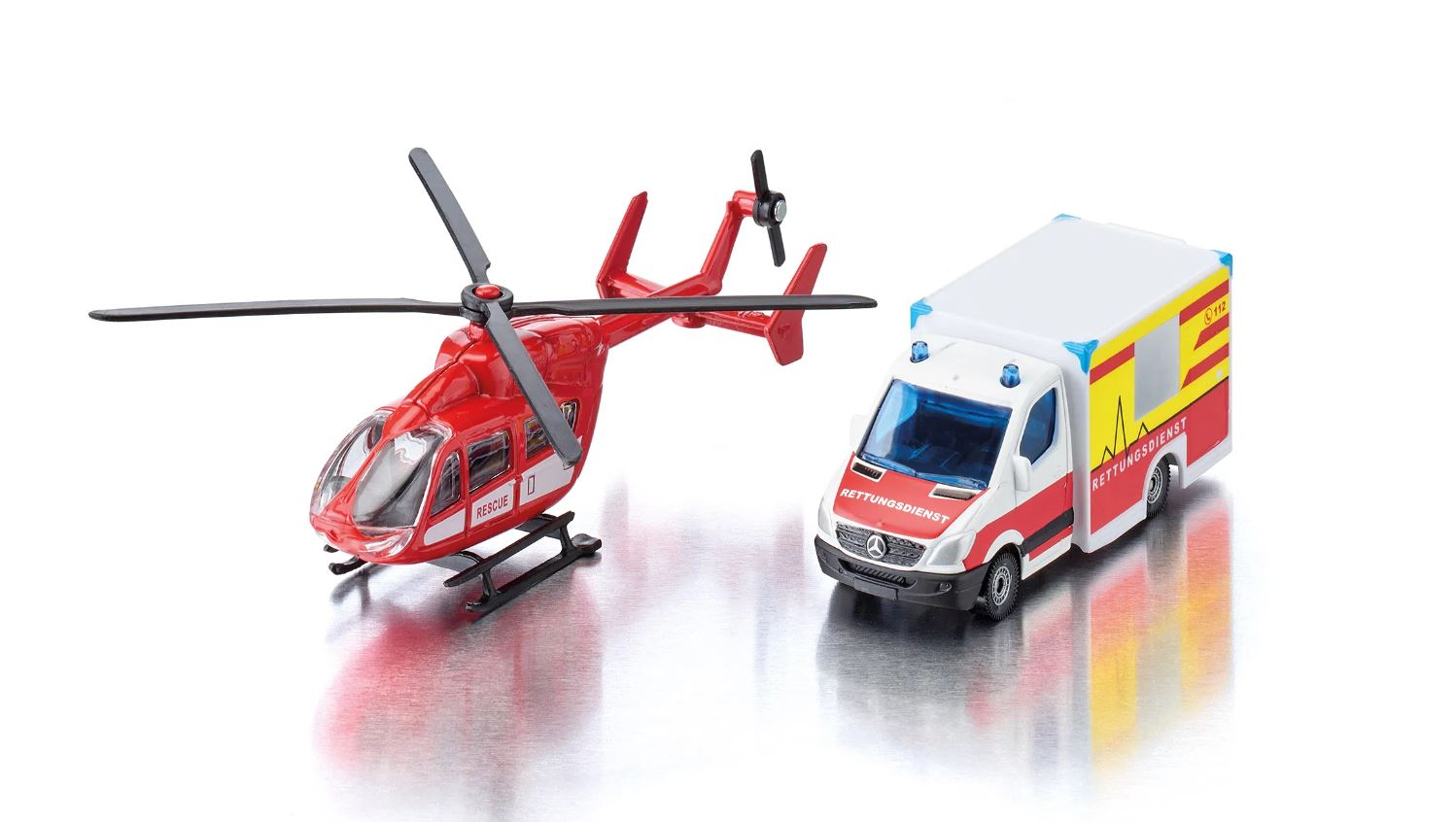 Siku Mercedes-Benz Rettungswagen & Helikopter 01.748 - Bild 3