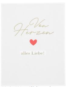 Klappkarte Von Herzen alles Liebe! - Bild 1