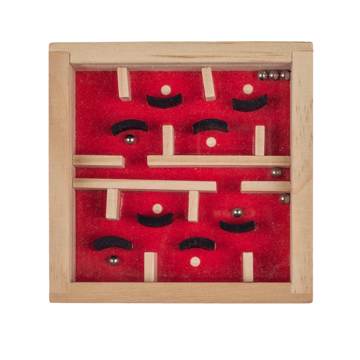 Holz- Geschicklichkeitsspiel, Labyrinth - Bild 6