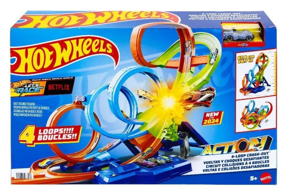 Hot Wheels Action 4 Loopings Crash Gefahr - Bild 1