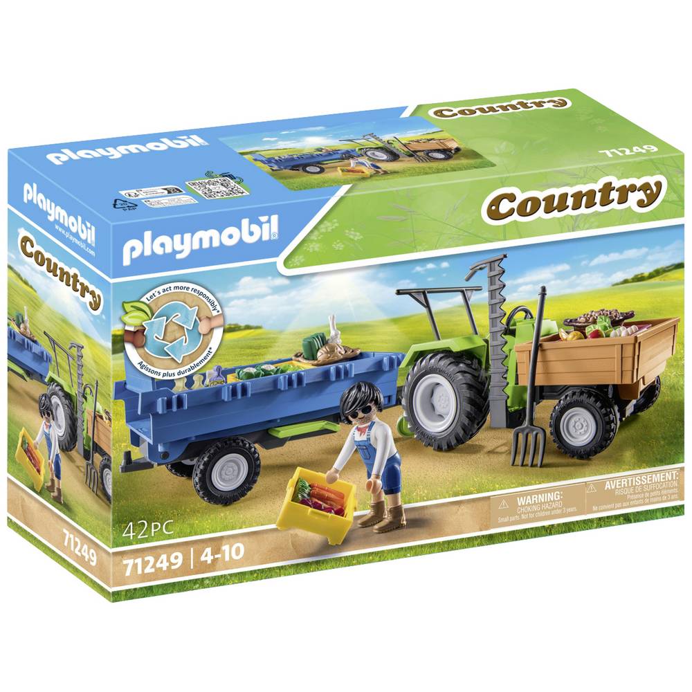 PLAYMOBIL Traktor mit Hänger 71249 - Bild 1
