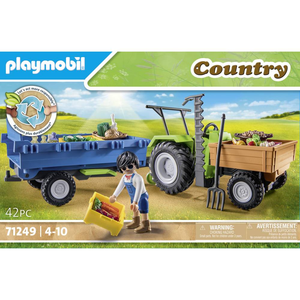 PLAYMOBIL Traktor mit Hänger 71249 - Bild 6