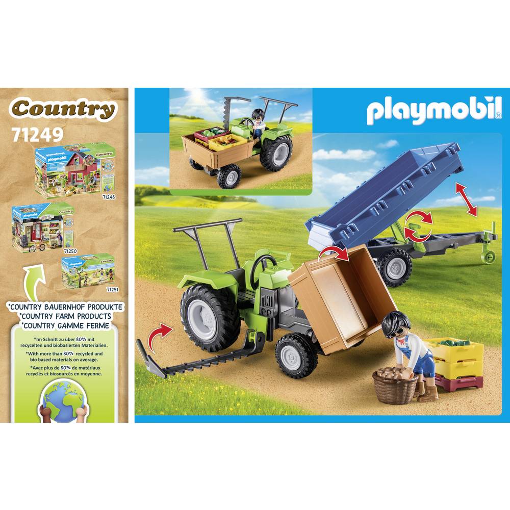 PLAYMOBIL Traktor mit Hänger 71249 - Bild 5