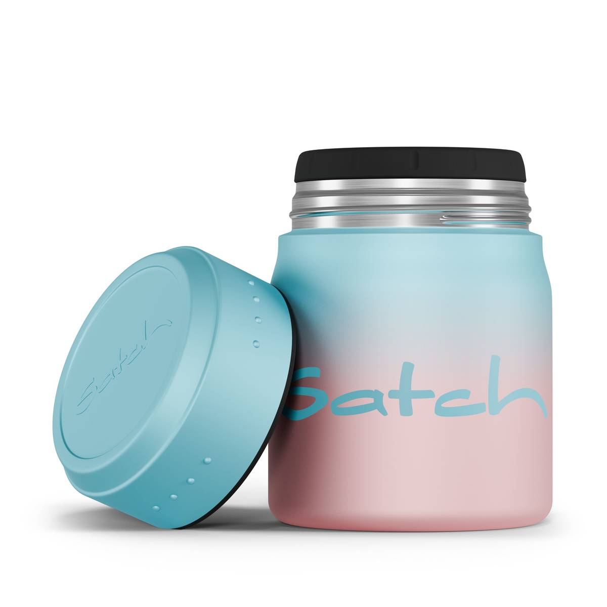 Satch Thermo Lunchbox Light Blue Graffiti - Bild 1