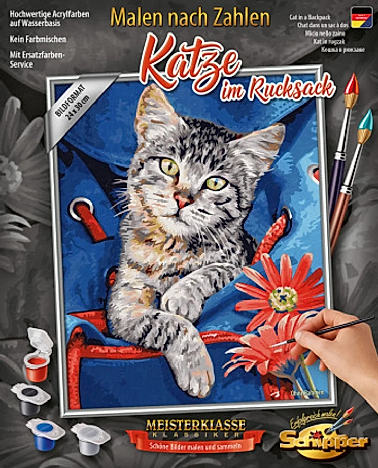 Schipper Katze im Rucksack 24x30 - Bild 1