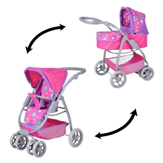 Kombi Puppenwagen - Coco Pink Splash - Bild 2