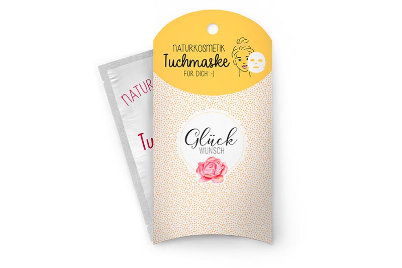 Tuchmaske Lovely : Glück Wunsch - Bild 1