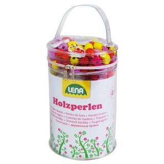 Holzperlen Set 400 Stück pink - Bild 1