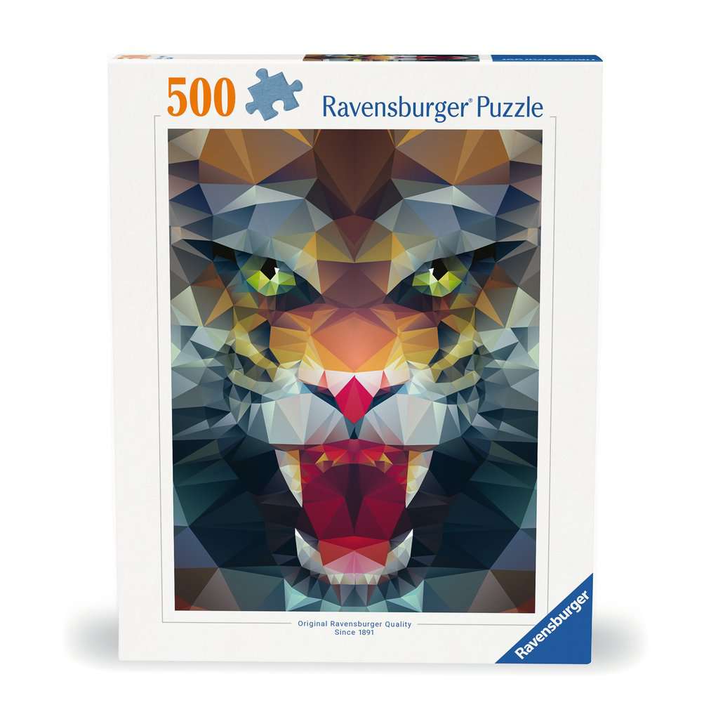 Puzzle 500 Teile Löwe aus Polygonen 00.239 - Bild 1