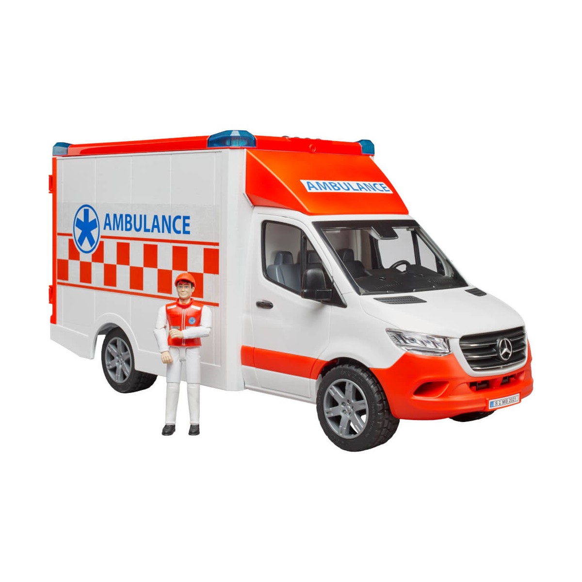 bruder 02676 MB Sprinter Ambulanz mit L+S Modul und Fahrer - Bild 4