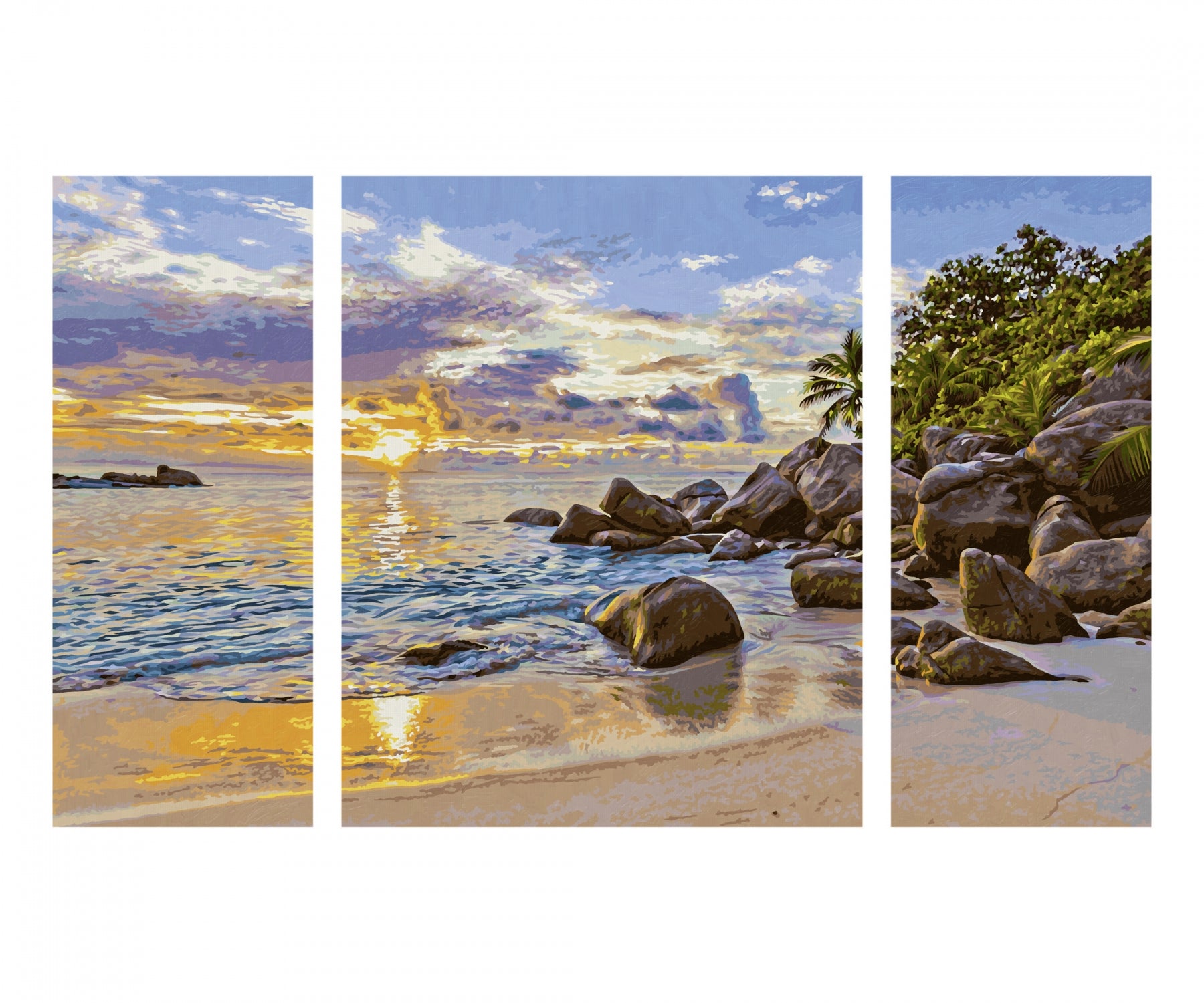 Schipper Abendstimmung im Paradies Triptychon 50x80cm - Bild 1
