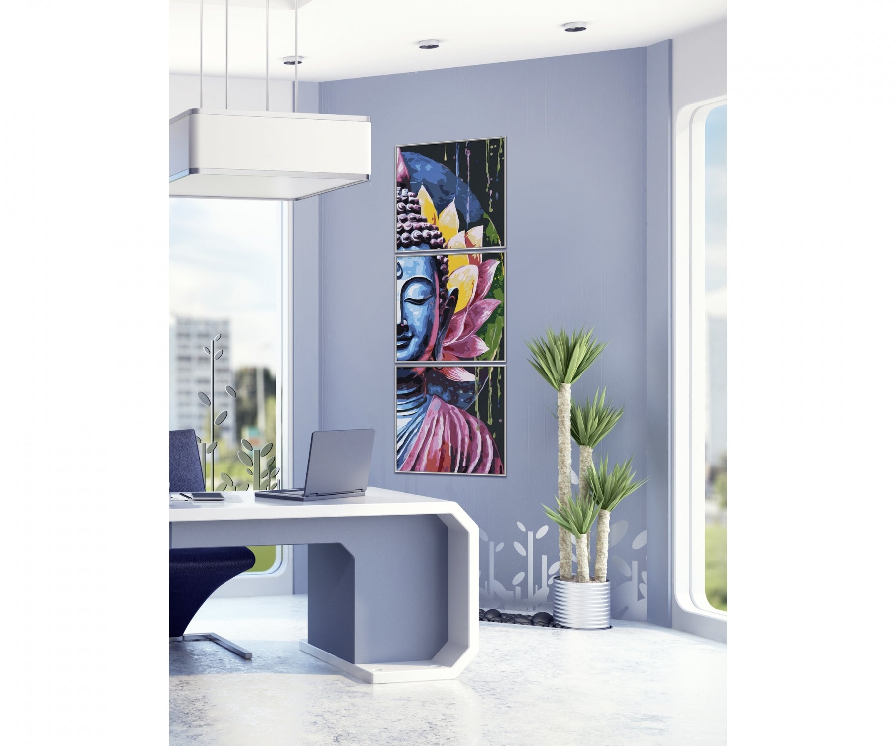 Schipper Buddah Triptochon 3x je 40x40cm - Bild 2