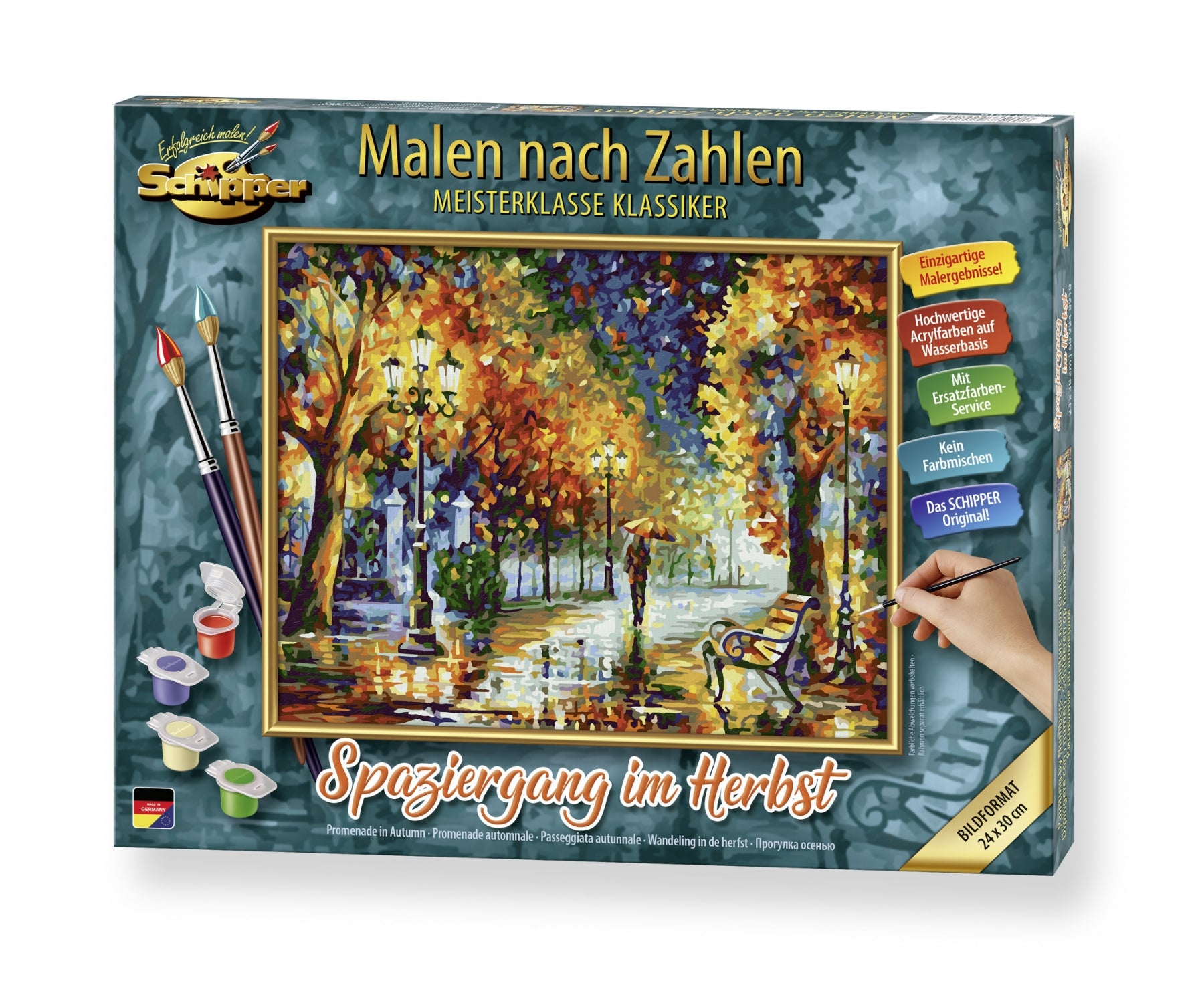 Schipper Spaziergang im Herbst 24x30cm - Bild 2