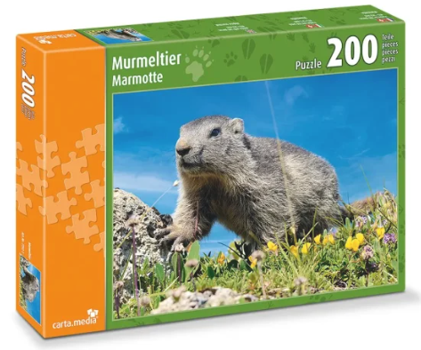 Puzzle Murmeltier 200 Teile - Bild 1