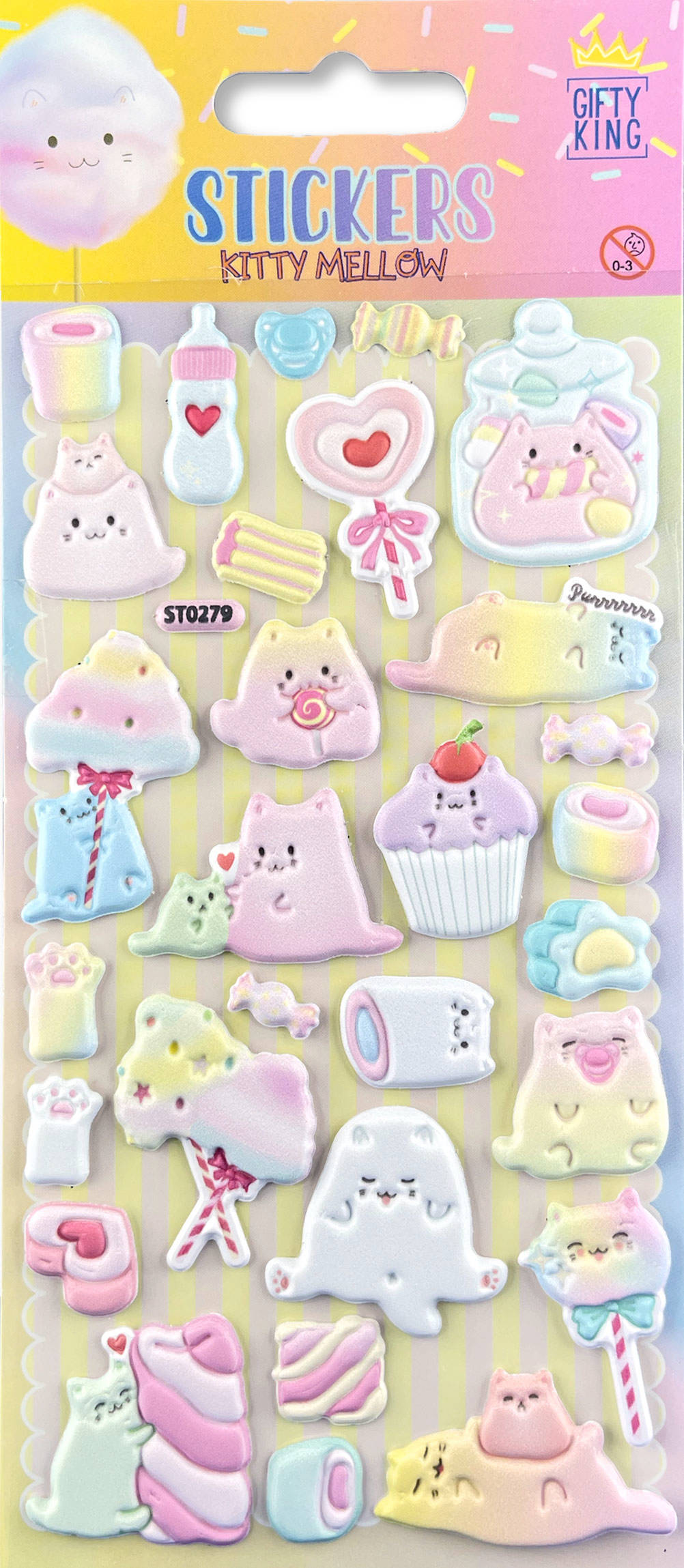 Sticker Puffy Kitty Mellow - Bild 1