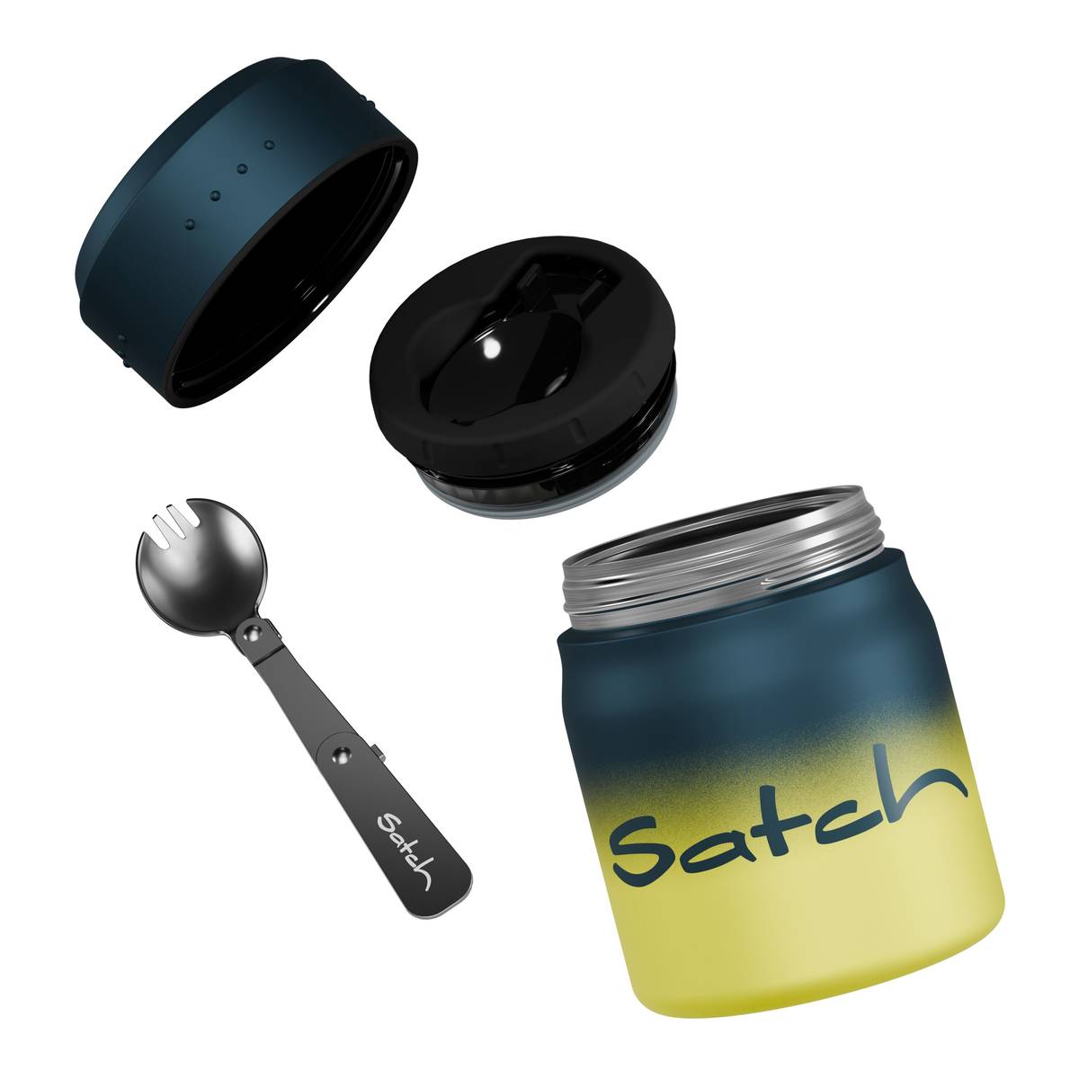 Satch Thermo Lunchbox  Blue Graffiti - Bild 4