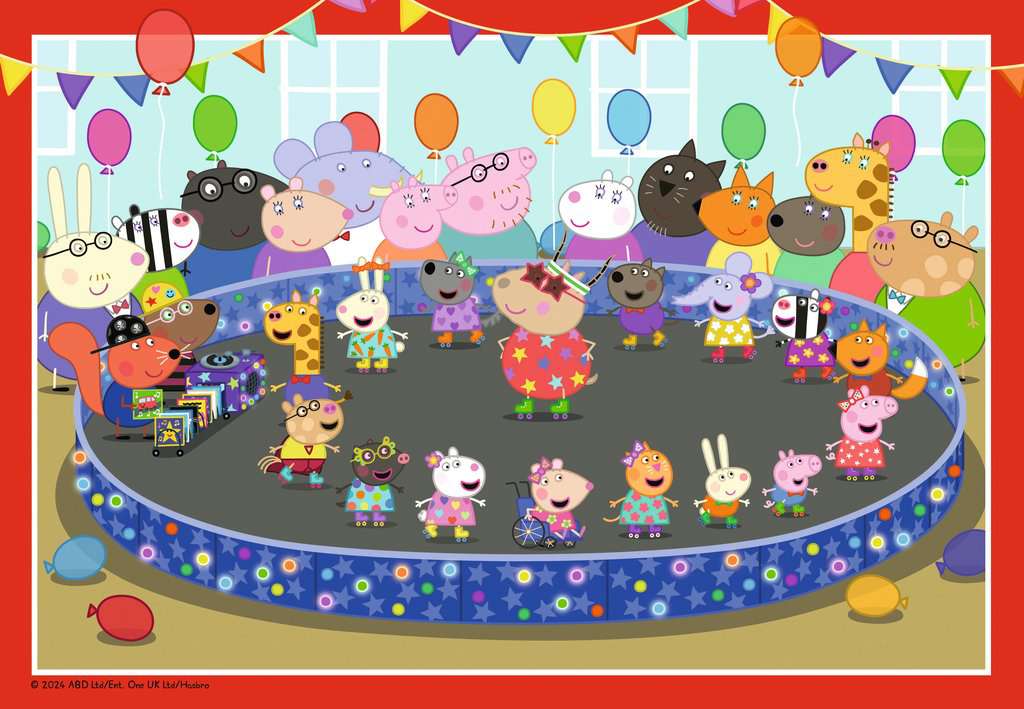Puzzle 2x24 Teile Peppa Pig Partyzeit 04.018 - Bild 2