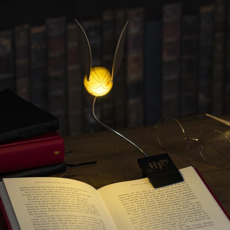 Harry Potter Goldener Schnatz Buchlampe mit Clip - Bild 3