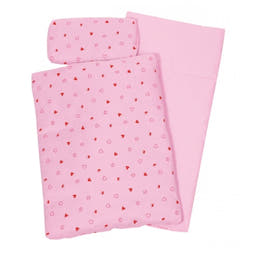 Puppenbettzeug rosa 41 x 31 x 5 cm