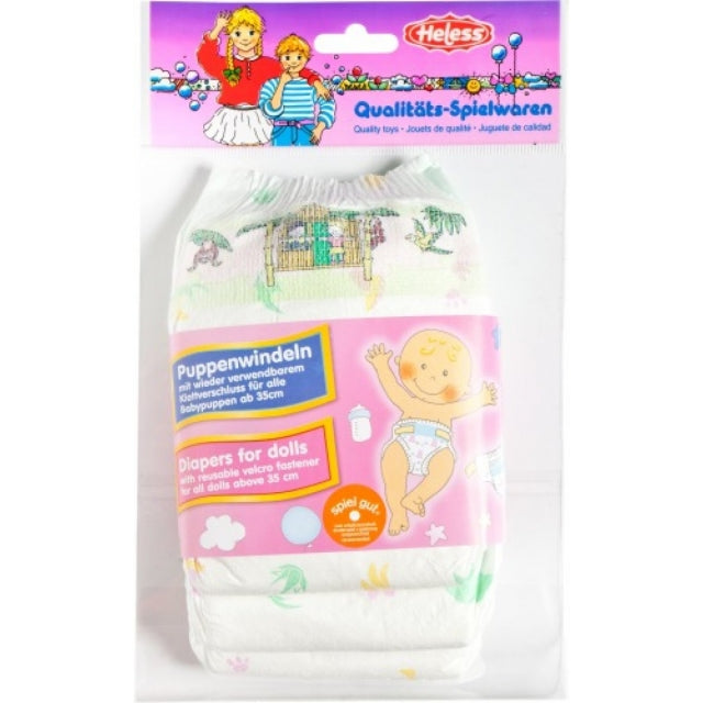 Puppenwindeln 3 Stück, Grösse 35-50 cm - Bild 1