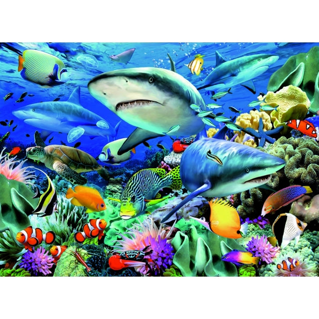 Puzzle 100 XXL Teile Riff der Haie 10.951 - Bild 2