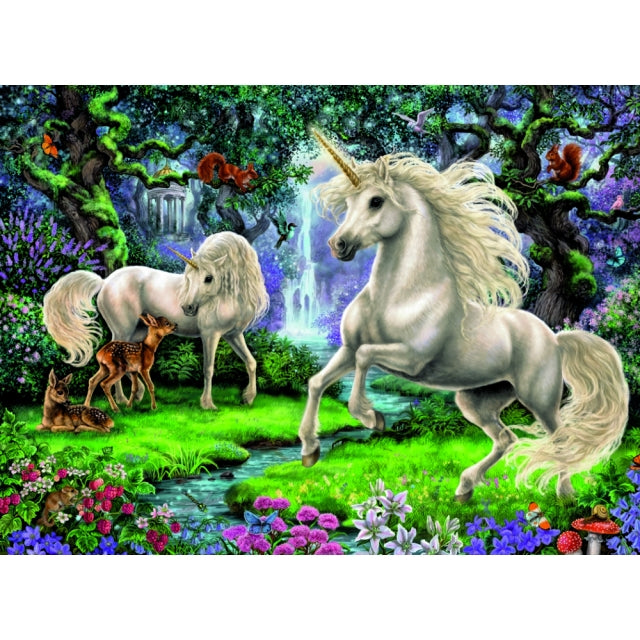 Puzzle 200 XXL Teile Geheimnisvolle Einhörner 12.838 - Bild 2