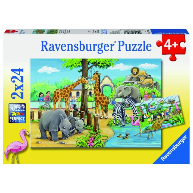 Puzzle Willkommen im Zoo 07.806 2x24 Teile - Bild 1