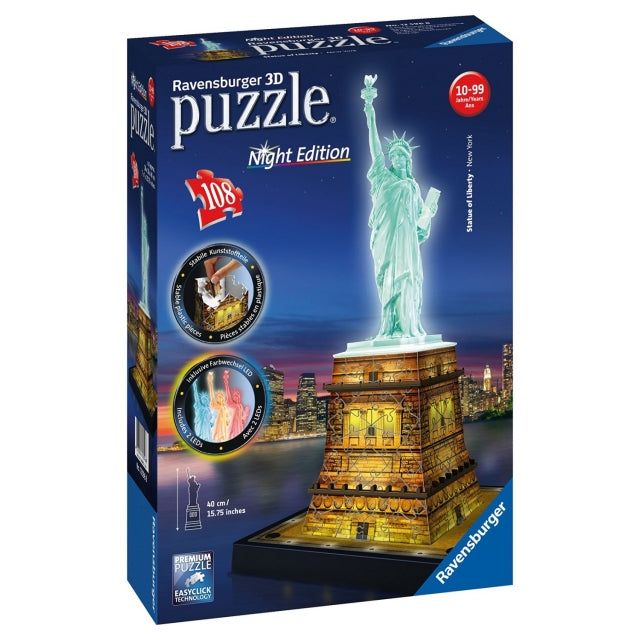 Puzzle 3D Freiheitsstatue mit Licht - Bild 1