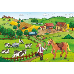 Puzzle Fleissig auf dem Bauernhof 2x2