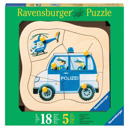 Puzzle Konturen Unsere Polizei 5 Teile 03.234