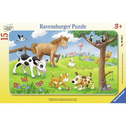 Puzzle Rahmen Knufflige Tierfreunde 15Teile