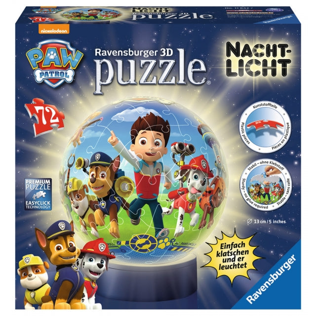 Puzzleball Ravensburger Paw Patrol Nachtlicht 72 Teile - Bild 1